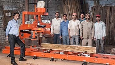 New Delhi Sawmill Getting More From Their Logs in India and Africa